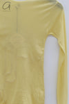BASERANGE AROOSTAKEN long-sleeved T-shirt BAS-TOARL-CG-SU24-ONE YELLOW